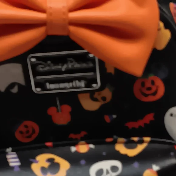 Loungefly Halloween Kids Backpack - Black and Orange - Picture 3 of 4